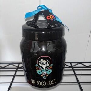 Rae Dunn Un Poco Loco Disney Coco Black Canister